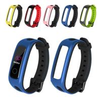 Colorful Replacement Wristband Soft Silicone Strap Watch Band Wrist Watchband For Huawei Band 4e 3e Honor Band 4 Running