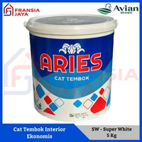 Avian Aries Emulsion 5 Kg SW Super White Cat Dinding Tembok Ekonomis