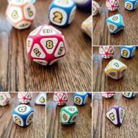 1PCS PLA Mushroom Party Dice Board Games Dice Polyhedral Dice Role-Playing Game Dice Set DND Cubes Dice Playing Card Accessories