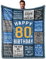 80th Birthday Gifts for Men Women, Best 80th Birthday Decorations for Men, 80 Year Old Birthdays Gif