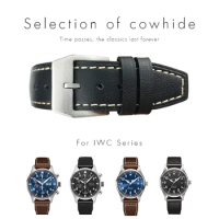 20mm 21mm 22mm Genuine Leather Watchband for IWC PILOT Mark Portugieser Portofino Watch Band Cowhide Belt Bracelet Watch Strap
