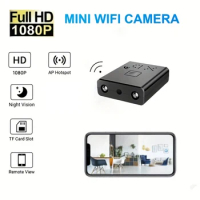 Mini Camera 1080P HD Wireless WiFi Video Recording High-Definition Intelligent Surveillance Mobile Phone Remotebuilt-in Hotspot
