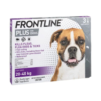 Frontline Plus犬用防蝨防牛蜱滴劑 (20-40kg) (Purple) HK-53175 三支裝<此日期前最佳：2027.10> 1盒