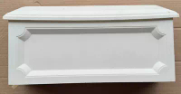 Gibraltar Mailboxes - Windsor Wall Mount Mailbox, White Poly - WMHOOWAM