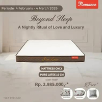 Romance Kasur Pure Latex - Romance Grosir 20cm 180 x 200
