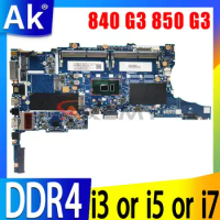 For HP EliteBook 840 G3 850 G3 Laptop Motherboard I3 I5 I7 6th Gen CPU Mainboard 6050A2892401-MB-A01