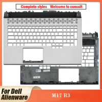 New Original For Dell Alienware M17 R3 Gaming Laptop Palmrest Upper Cover Case C Shell White Palmrest FDQ71 00KP6D 0KP6D M17 R3