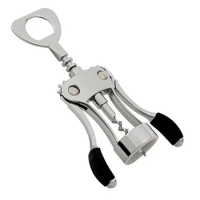 Stainless Steel Butterfly Corkscrew Red Wine Ah-So Two-prong Puller Wing Type Cork Remover Wine Bottle Opener Waiter's Friend