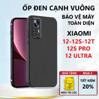 Ốp lưng TPU đen cho Xiaomi 12/ 12T/ 12S/ 12X/ 12S Pro/ 12S Ultra /12 Lite cạnh vuông, bảo vệ máy toà