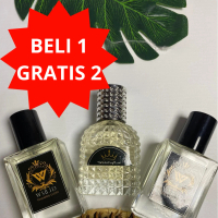 Beli 1 dapat 3: Parfum Wanita Aroma Manis Elegant Vanilla - Toner, Alis compact powder brush  makeup