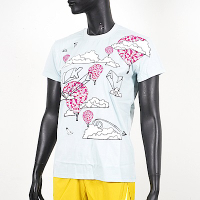 Nike [co]+LAB [148647-455] 女 短袖 上衣 T恤 休閒 積木熊 水藍