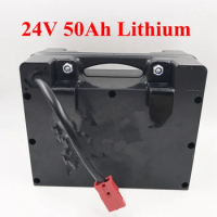 Portable 24V 50Ah Lithium Battery Pack with BMS for Folding Electric Wheelchair Mobility Scooter Power Wheelchair+charger