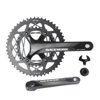 RACEWORK Road Bike Crankset 53-39T Integrated Hollowtech Chainring 110Bcd Plate Carriage Connecting Rods 170mm Bicycle Crank