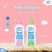 Mitu Baby Cologne Sweet Pink  Fresh Green Spray 100ml -Parfum Bayi Non Alkohol