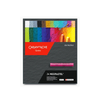 【CARAN dACHE 瑞士卡達】NEOPASTEL 專家級油性粉彩 24色 /盒 7400.324