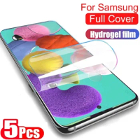 5PCS Hydrogel Film For Samsung A55 A35 A25 A15 S23 FE S20 S22 S21 S24 Plus Ultra M15 M14 F15 Galaxy M55 5G Screen Protector