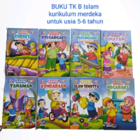 satu paket buku TK B Islam kurikulum merdeka untuk usia 5-6 tahun penerbit Irfan Aksara media