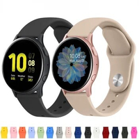 22/20mm Watch Band for samsung galaxy watch 4 classic 5 Pro 3 active 2 gear s3 Silicone Bracelet Huawei watch GT 2 2e pro Strap
