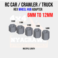RC Car Crawler Trucks Drift Motor Boat Hub Wheel 6mm to 12mm Adapter Tyre Tire Hex Size Drift Conver