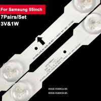 3V Tv Backlight Led Strip For Samsung 55inch DUGE-550DCA 7Pairs/Set Tv Repair UA55HU5900J UA55HU6000UE HU5903JXXZ UA55HU6000J