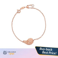 UBS Gold - Gelang Emas - 17k - Kgv7532 Adj 18cm-Rose Gold