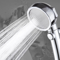 Universal Shower Head Adjustable High Pressure Bathroom Showers Sprayer Water Saving Shower Heads 3 Models Rain Bath Shower Head