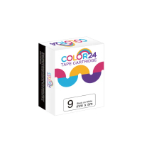 【Color24】for Brother TZ-221/TZe-221 白底黑字 副廠 相容標籤帶_寬度9mm(適用 PT-H110 / PT-P300BT)