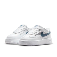 【NIKE 耐吉】運動鞋 童鞋 小童 兒童 魔鬼氈 FORCE 1 LOW EASYON TD 白藍 FN0236-110