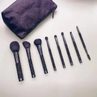 YLovely 8pcs Morph e The Bling Fling Brush Collection With Bag In Stocks Goat Hair Stone Handle Make