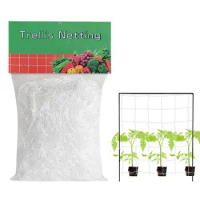 Scrog Net Heavy-Duty Garden Plant Trellis Netting Elastic Garden Trellis Soft Garden Net for Vegetables Vines Plant Growing