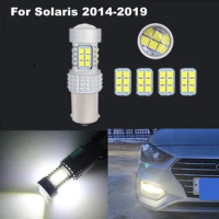 For Hyundai Solaris 2014 2015 2016 2017 2018 2019 2x 1156 3030 30SMD Canbus White LED Daytime Running lights