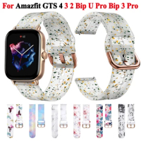 Girl Women Soft Silicone Strap Band For Amazfit GTS 4/2 Mini Strap For Amazfit Bip U S GTS 3 GTS GTS2 Strap Bracelet Watchband