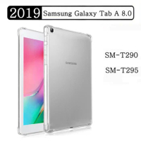 Soft Silicone Case For Samsung Galaxy Tab A 8.0 2019 SM-T290 SM-T295 T290 T295 Tablet Case Flexible Shell Transparent Back Cover