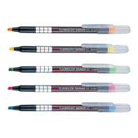 【Pentel 飛龍】螢光筆 1.0-3.5mm 20打 /組 S512(橘、黃、綠、粉、藍)