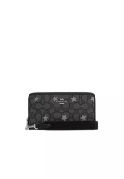 Coach Coach Dempsey Wristlet In Signature Jacquard With Star Embroidery In Smoke Black Multi CP414