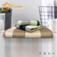 【Gemini 雙星】漸變純棉紗布雙面系列(浴巾)
