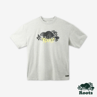 【Roots】Roots 男裝- ROOTS GRAFFITI短袖T恤(灰色)