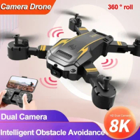 8K HD S6 2 Camera Drone 4-Way Automatic Obstacle Avoidance 360 ° Rolling Aerial Photography Quadcopter for Xiaomi Travel Gift
