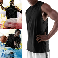 庫里投籃訓練服熱身無袖坎肩寬肩籃球運動球衣背心籃球服科比韋德