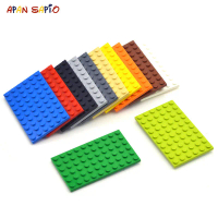 Tấm Gạch Ngắn, Tự Làm, Khối Xây Dựng Nhỏ 6x10, 10 Miếng Mỗi Túi, Bộ Phận Đồ Chơi, Tương Thích Với LE