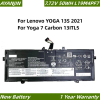 L19M4PF7 L19D4PF5 7.72V 50WH/6476mAh Battery For Lenovo YOGA 13S 2021 For Yoga 7 Carbon 13ITL5 Series