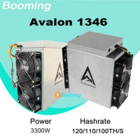2024 New Avalon 1346 120TH/S 116T 110T 100T Hashrate 3300W Miner A1346 By Canaan Bitcoin Asic Crypto BTC Machine