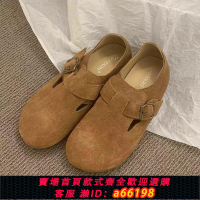 【台灣公司 可開發票】全包勃肯鞋女平底單鞋2024新款春秋季一腳蹬女鞋子厚底釣魚博肯鞋