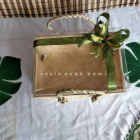 ( BMT ) kemasan hantaran Besek Hadiah 20x30/hantaran/nikahan/seserahan/hampers/bingkisan/wedding/had