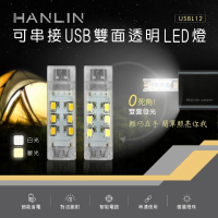 HANLIN USBL12 可串接USB雙面透明LED燈