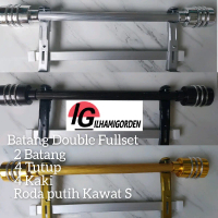 Batang Besi Double Gorden Tebal Dan Batang Vitrase