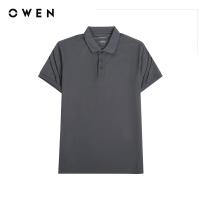 OWEN - Áo polo ngắn tay Body Fit APV221136 màu Ghi chất liệu Scafe822