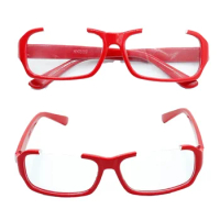 Madoka Homura Akemi Cosplay Glasses Red Half-Rim Glasses Gift Hand-making