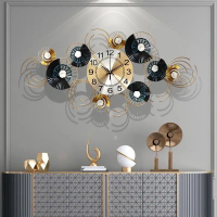 Dekorasi Rumah Jam Dinding /Jam Dinding Metal Horizontal /  Luxury home Decor Jam dinding