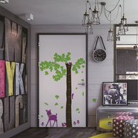 身高尺壁貼【WD-002 小鹿斑比】藝術壁貼 櫥窗設計 無毒無痕 不傷牆面 創意壁貼 英國設計 童趣風